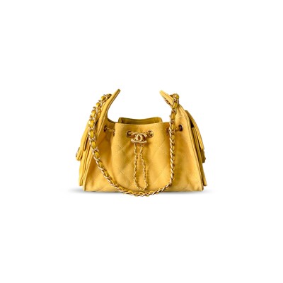 CHANEL 25 MINI HOBO BAG SUEDE AND CALFSKIN AS5631 (22*20*12.5cm)